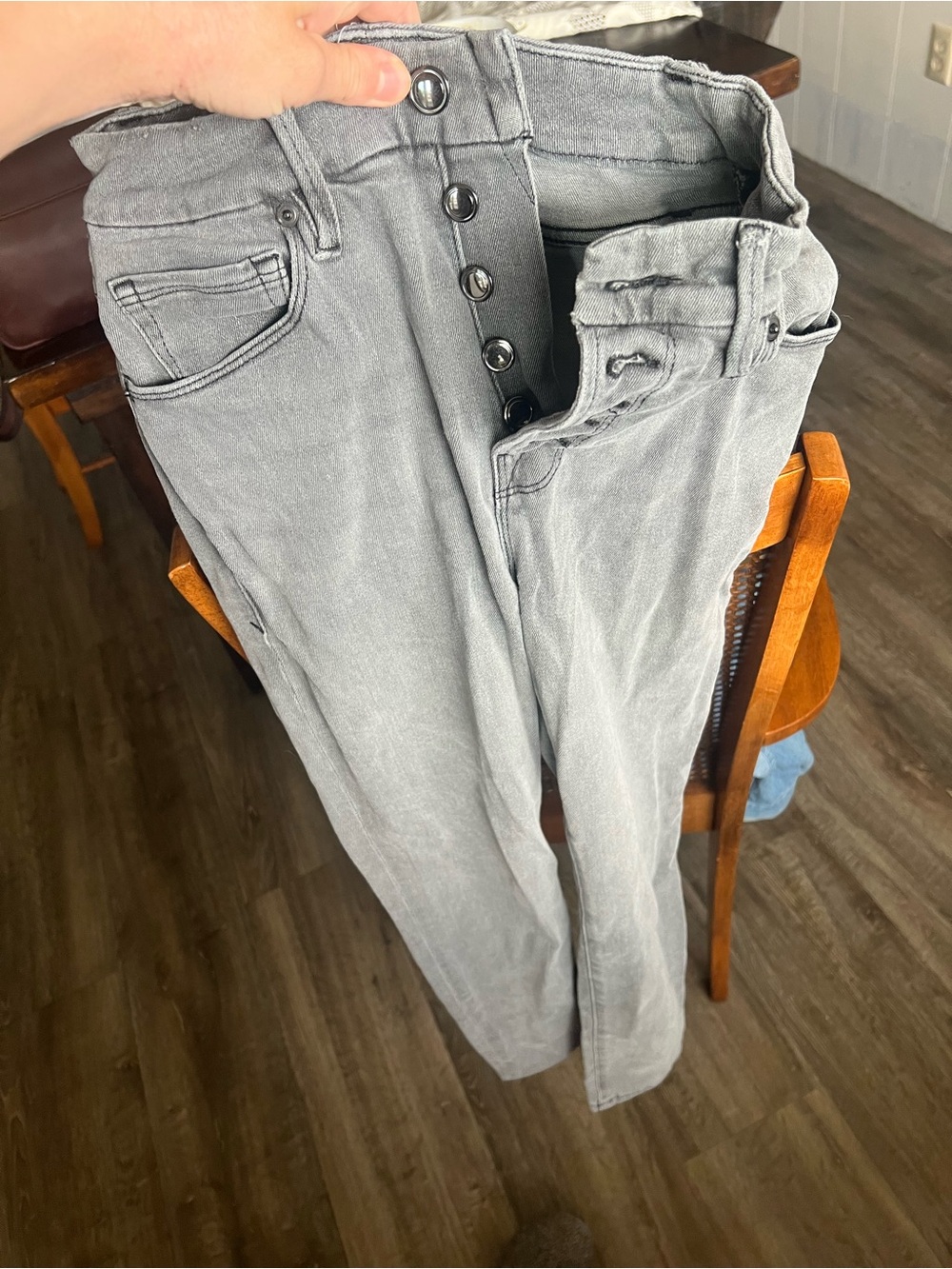 Good American Light Gray High-Rise Jeans